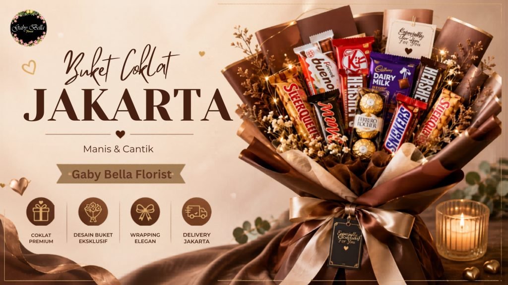 Buket Coklat Jakarta Manis & Cantik - Gaby Bella Florist Latezza Cover 10 1024x576