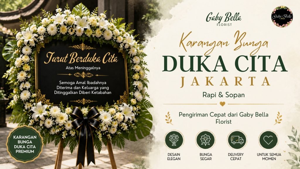 Papan Bunga Duka Cita Jakarta Rapi & Sopan: Pengiriman Cepat dari Gaby Bella Florist Latezza Cover 18 1024x576