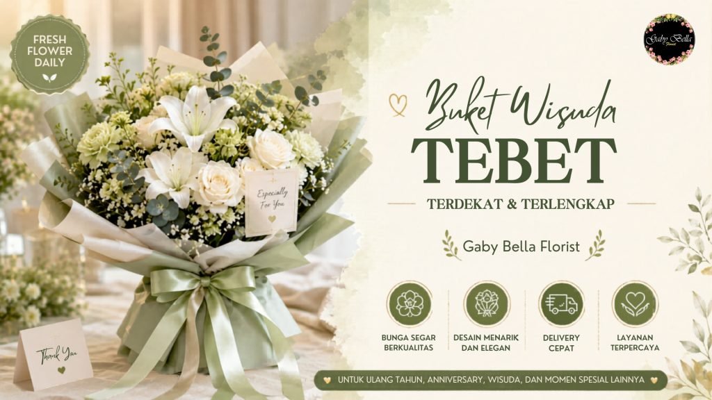 Buket Wisuda Tebet Terdekat & Terlengkap - Gaby Bella Florist Latezza Cover 20 1024x576