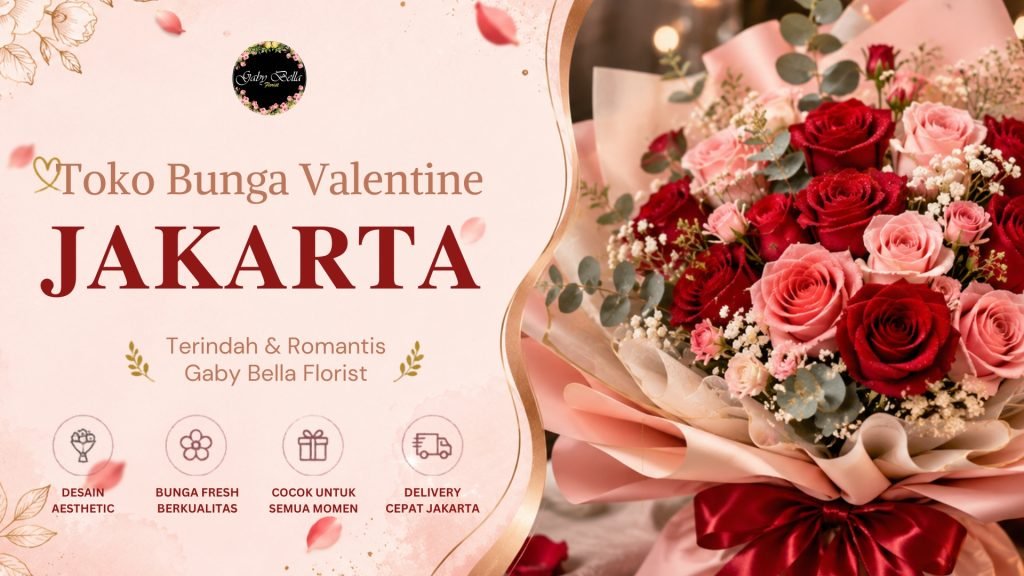 Toko Bunga Valentine Jakarta Terindah & Romantis - Gaby Bella Florist Latezza Cover 21 1024x576
